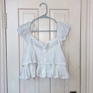 Free people ruffled top